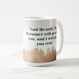 Taza De Café Éxodo Mug de las Escrituras 33:14