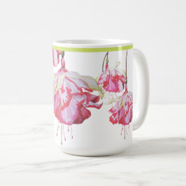 Taza De Café Exóticas Fuchsias, un tazón clásico
