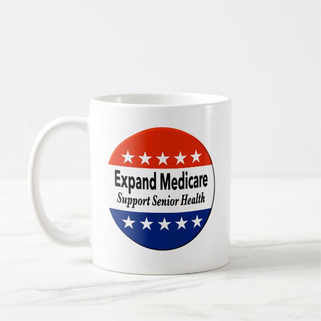 Taza De Café Expandir Medicare para apoyar la salud de los adul (Izquierda)