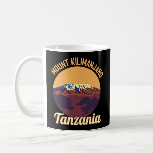 Taza De Café Expedición de la Expedición de la Montaña Kilimanj (Izquierda)