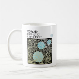 Taza De Café Experimento de química de nombre burbujas azules n
