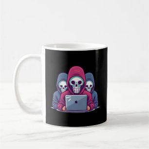 Taza De Café Experto En Ciberseguridad Para Hacker Blanco Y Cyb