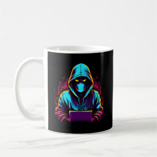 Taza De Café Experto En Ciberseguridad Para Hacker Blanco Y Cyb