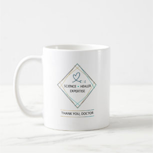 Taza De Café Experto Sanador Científico Gracias Doctor