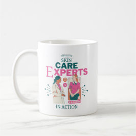 Taza De Café Expertos en cuidado de la piel en acción