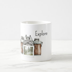 Taza De Café Explora Cámara Naturaleza