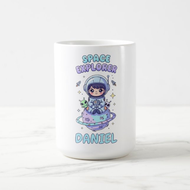 Taza De Café Explorador de espacio de personalizable Kawaii (Centro)