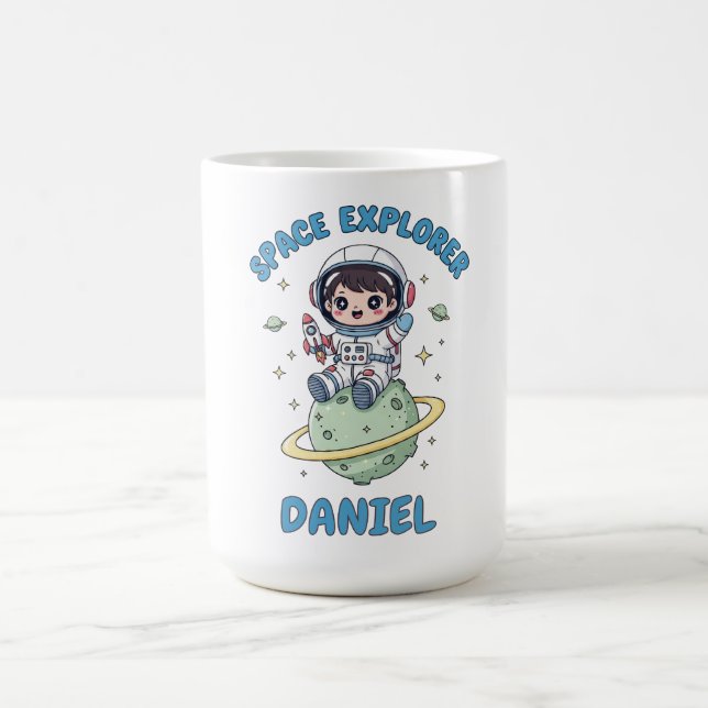 Taza De Café Explorador de espacio de personalizable Kawaii (Centro)