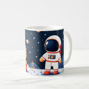 Taza De Café Explorador Espacial Montaña Estelar