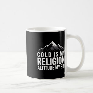 Taza De Café Explorador V de picos de escalada en la cordillera
