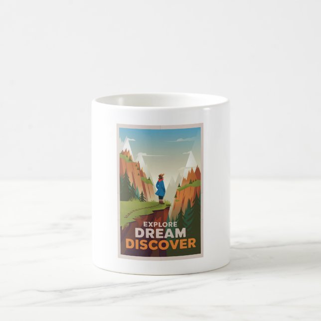 Taza De Café Explorar el descubrimiento de sueños (Centro)