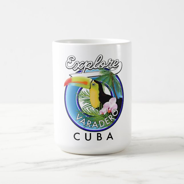 Taza De Café Explorar el logo de viaje de Varadero Cuba (Centro)