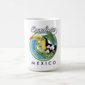 Taza De Café Explorar el logo retro de Troncones México