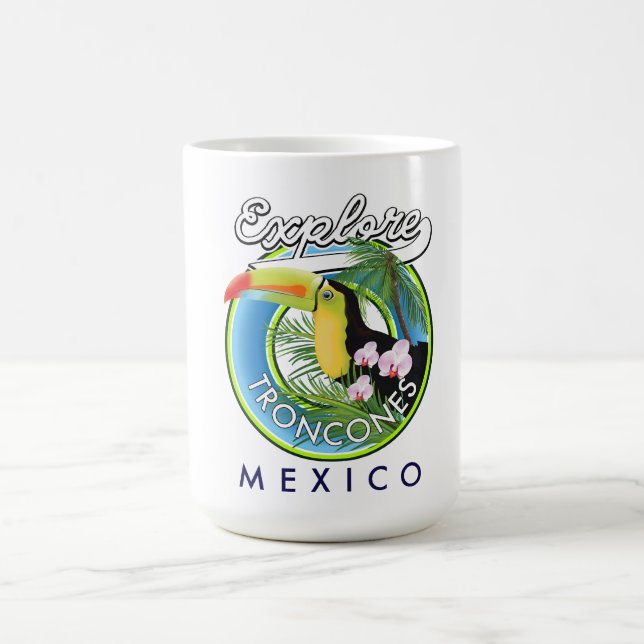 Taza De Café Explorar el logo retro de Troncones México (Centro)
