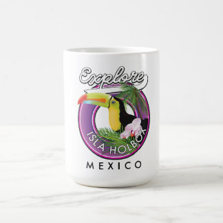 Taza De Café explorar Isla Holbox playa de méxico parche de via