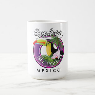 Taza De Café explorar playa Isla Holbox México viaje parche
