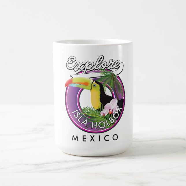Taza De Café explorar playa Isla Holbox México viaje parche (Centro)