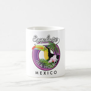 Taza De Café explorar playa Isla Holbox México viaje parche
