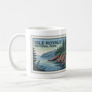 Taza De Café Explore el lado salvaje del sello de Isle Royale