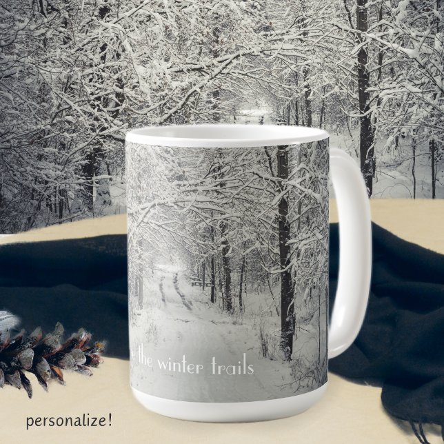 Taza De Café Explore las rutas de los bosques de invierno (Subido por el creador)