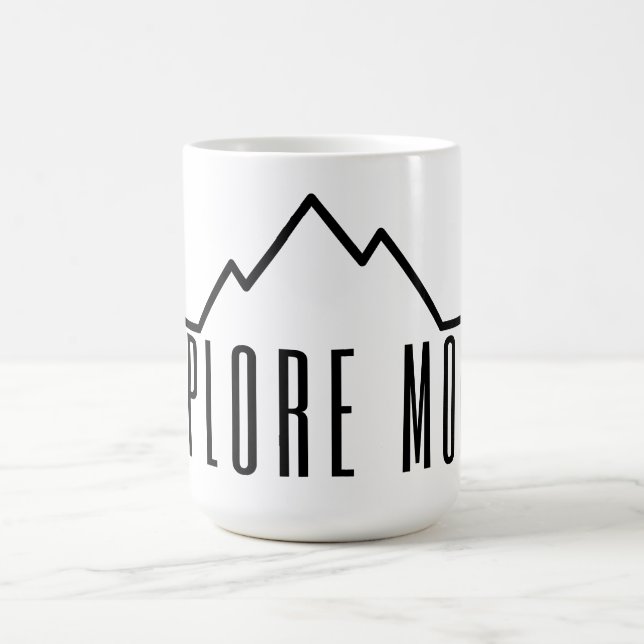 Taza De Café Explore More Minimalist Mountain Coffee Mug (Centro)