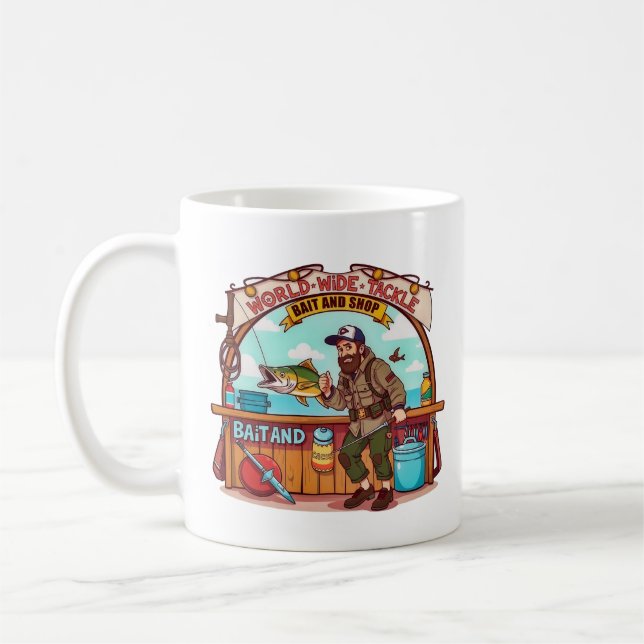 Taza De Café  Explore the World of Fishing  (Izquierda)