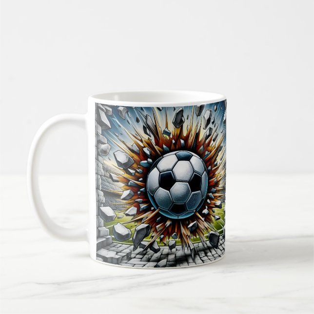 Taza De Café Explosión de balón de fútbol (Izquierda)