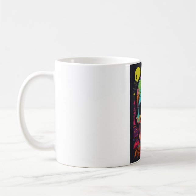 Taza De Café Explosión de Cráneo Psicodélico (Izquierda)