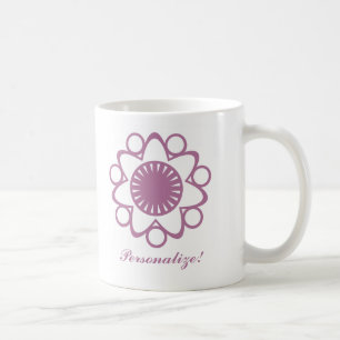 Taza De Café Explosión de flores de vida, peluca, lavanda
