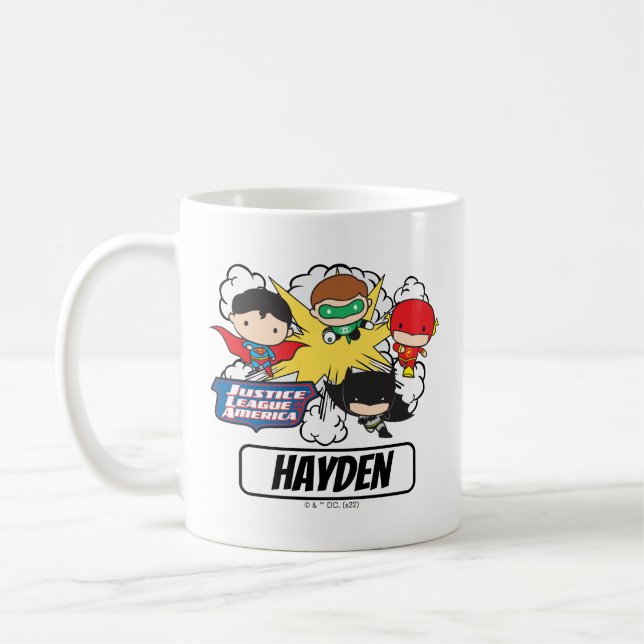 Taza De Café Explosión de la Liga de Justicia de Chibi (Izquierda)