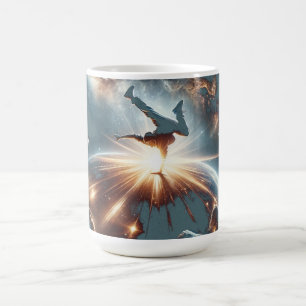 Taza De Café Explosión de la ruptura galáctica en el espacio pr