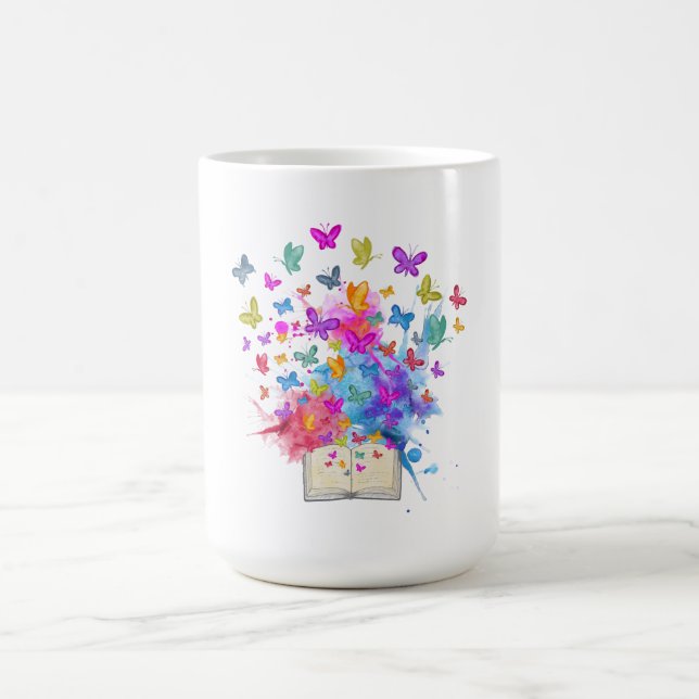 Taza De Café Explosión de mariposas (Centro)