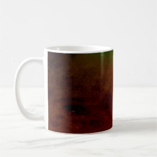Taza De Café explosión de polvo de color abstracto en un fondo