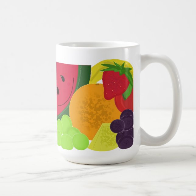 Taza De Café Explosión Divertida de Frutas (Derecha)