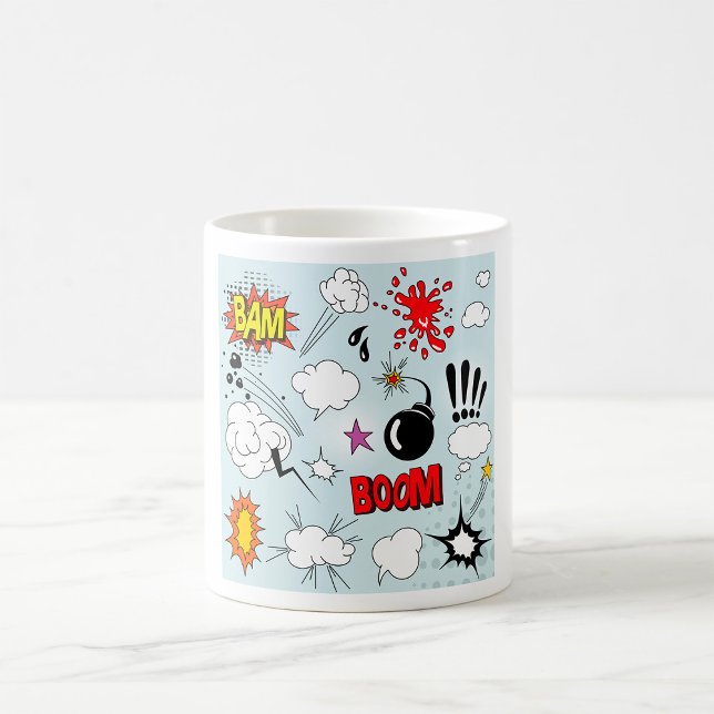 Taza De Café Explosión Retro de Cómic Arte Pop (Subido por el creador)
