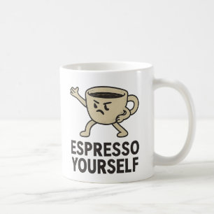 Taza De Café "Exprésate" divertido chiste de café Cartoon Coffe