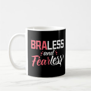 Taza De Café Expresión De Braless Sin Usar Brassiere Para Adult