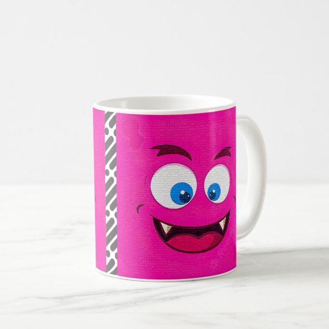Taza De Café Expresión de cara de personalizado (Anverso derecho)