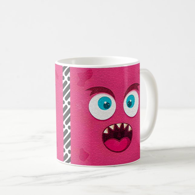 Taza De Café Expresión de cara de personalizado (Anverso derecho)