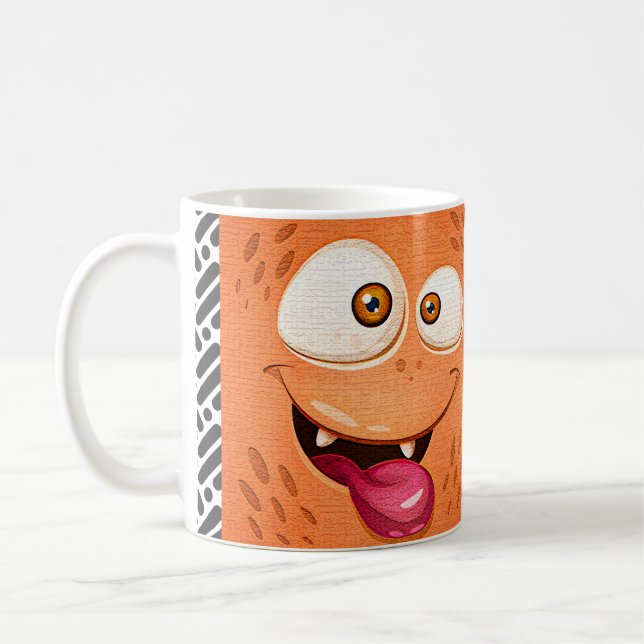 Taza De Café Expresión de cara de personalizado editable V1 Mug (Izquierda)
