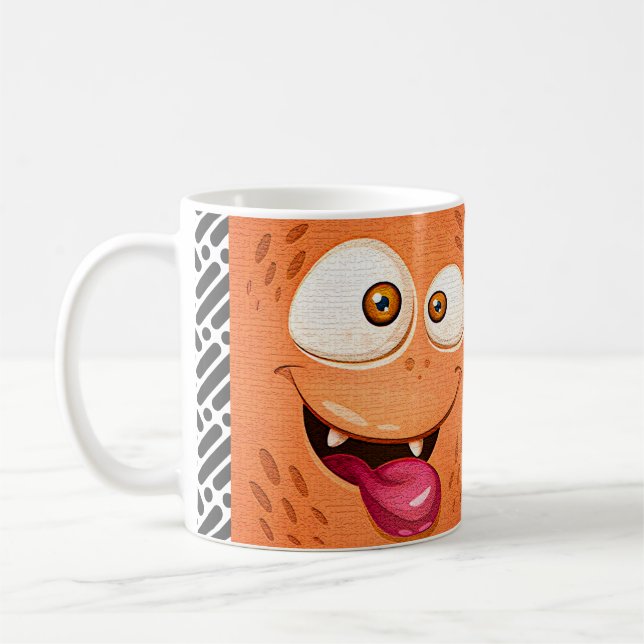 Taza De Café Expresión de cara de personalizado editable V1 Mug (Izquierda)