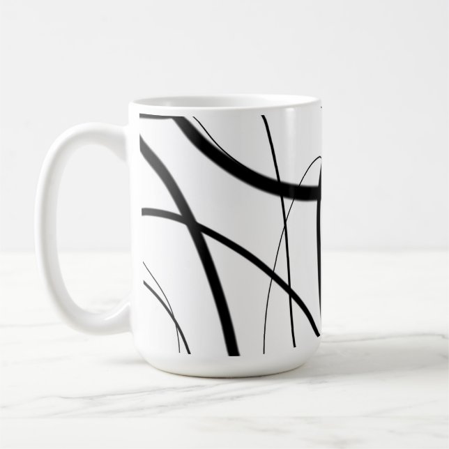 Taza De Café Expresión en blanco y negro (Izquierda)