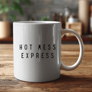 TAZA DE CAFÉ EXPRESS DE DESASTRE DIVERTIDO 