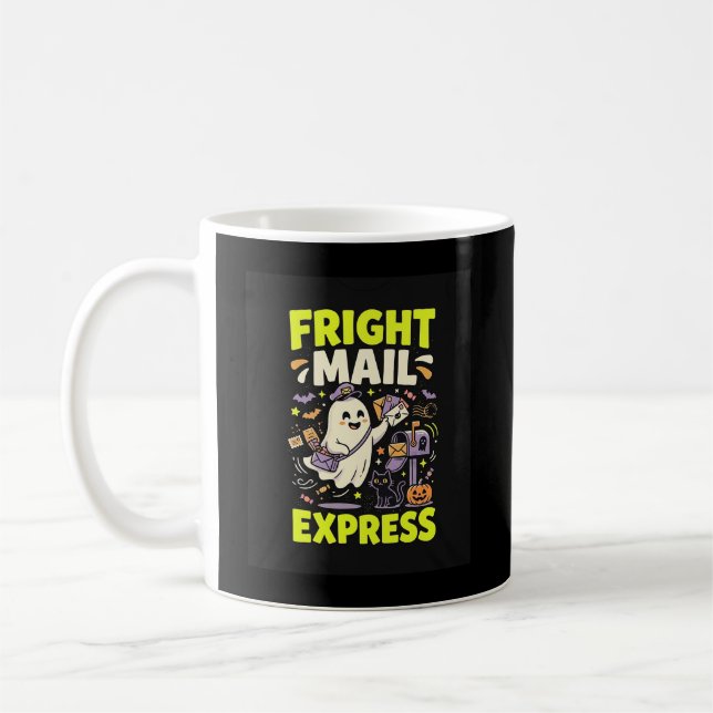Taza De Café Express Mail de Terror de Halloween (Izquierda)