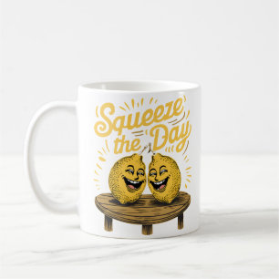 Taza De Café  “Exprime el Día” Motivación de Limón