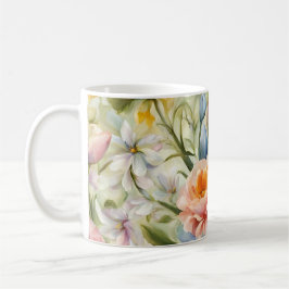 Taza De Café Exquisitas Flores De Primavera Sofisticadas. Pintu