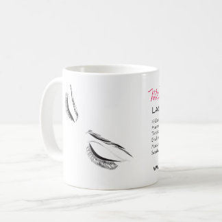 Taza De Café Extensión de latigazos largos en la cara