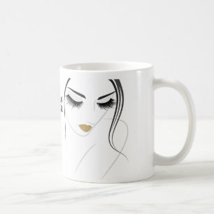 Taza De Café Extensiones Lash de latigazos largos