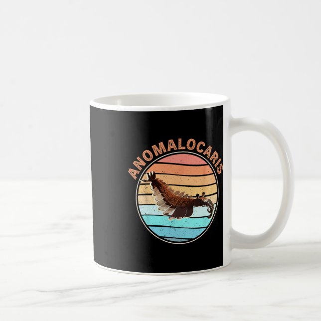Taza De Café Extinct Arthropod Retro Design Fishing Anomalocari (Derecha)