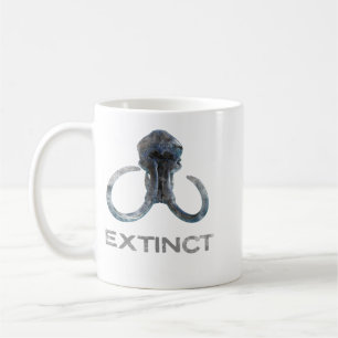Taza De Café Extinct Wooly Mammoth Fossil Head Versión 1